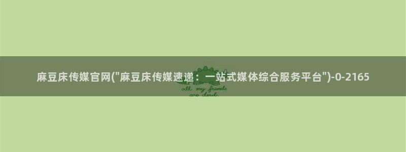 麻豆传媒a官网